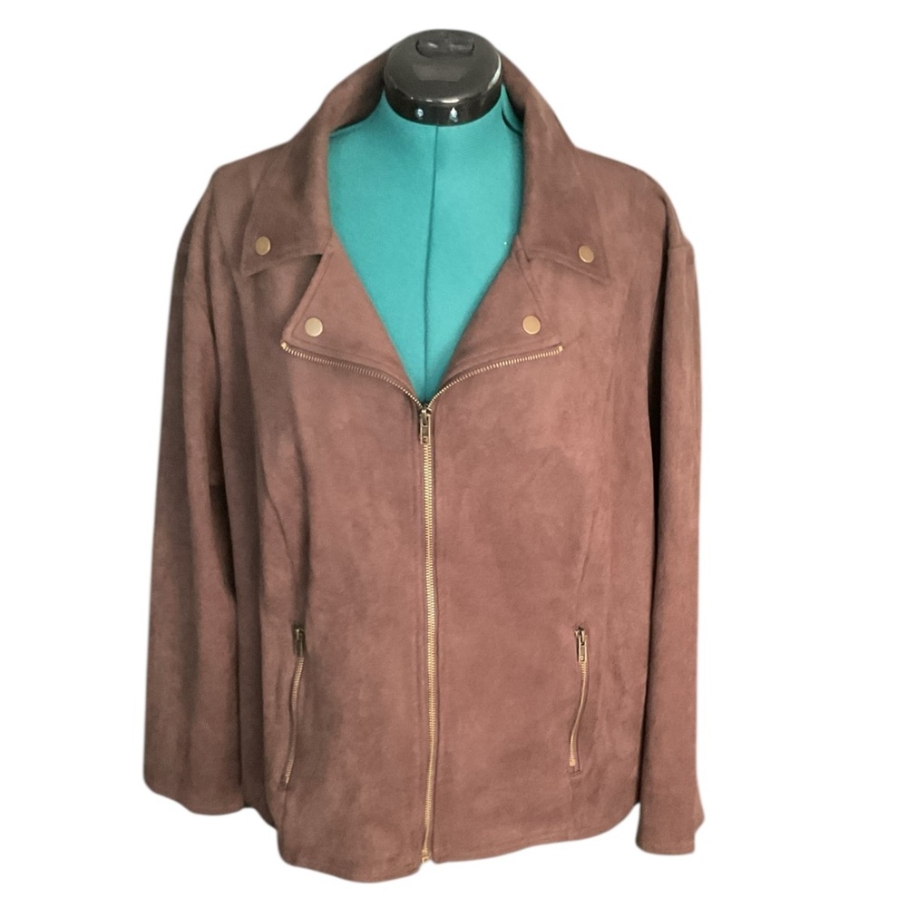 🦄 Style & Co. Faux Suede Moto Jacket